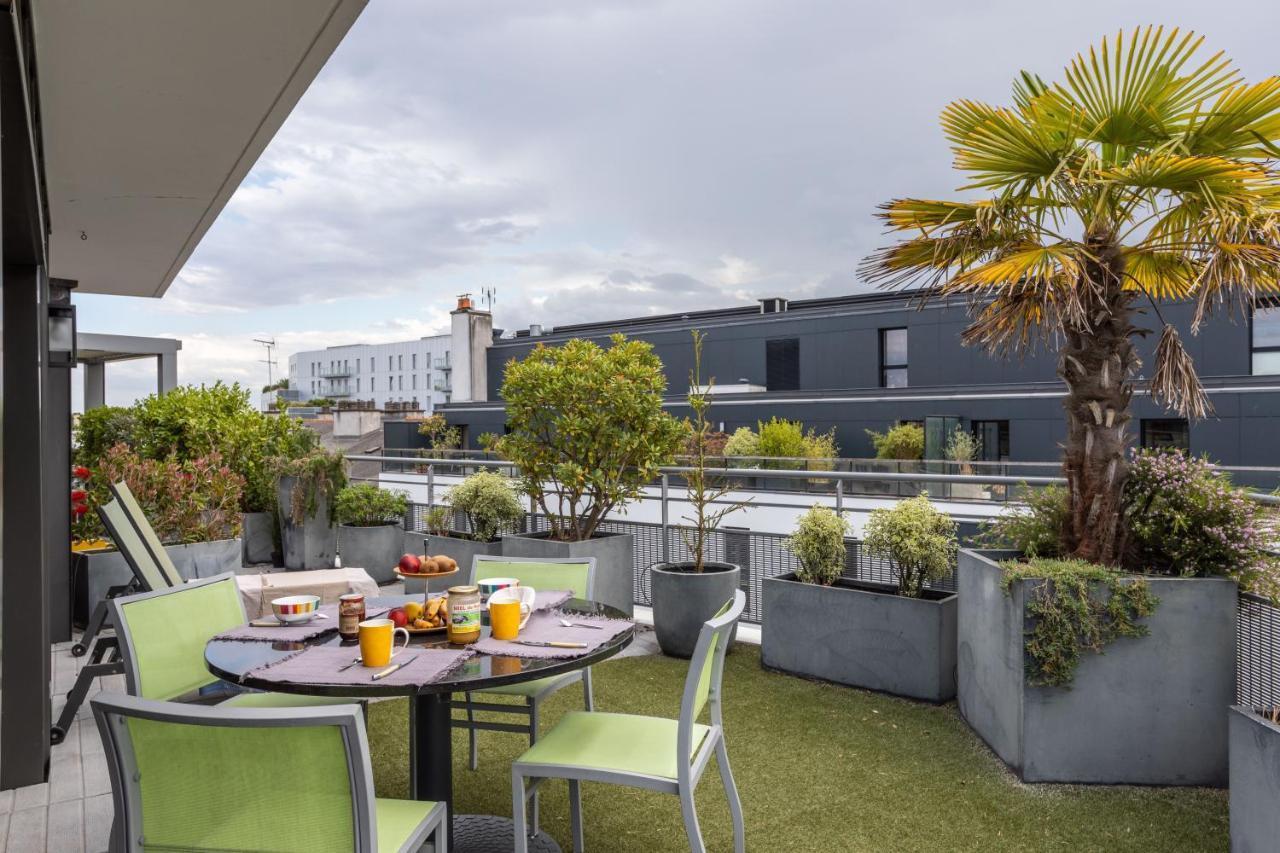 Illanka - Appartement 3 Chambres Avec Parking Et Terrasse Proche Gare Rennes Kültér fotó