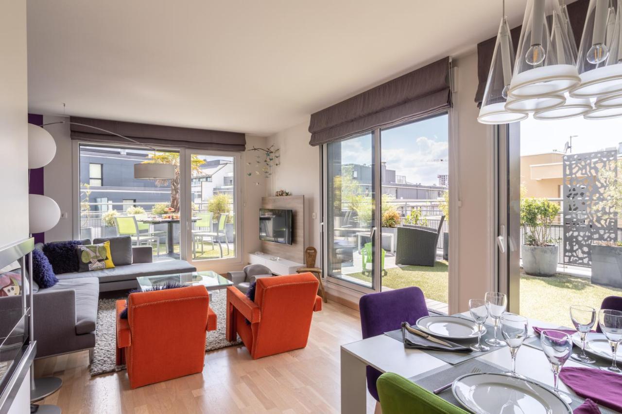 Illanka - Appartement 3 Chambres Avec Parking Et Terrasse Proche Gare Rennes Kültér fotó